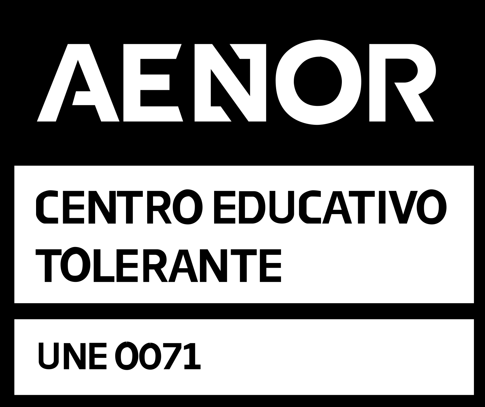AENOR — Centro Educativo Tolerante UNE 0071